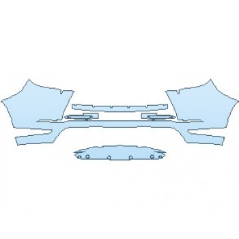 PAINT PROTECTION KIT - 2022 LAND ROVER RANGE ROVER EVOQUE S REAR BUMPER - PRECUT PPF CLEAR BRA WRAP