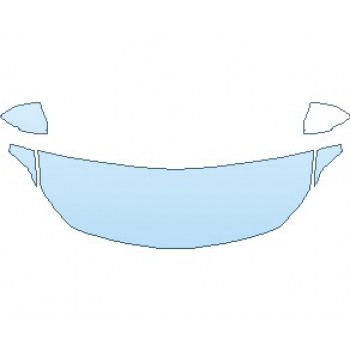 PAINT PROTECTION KIT - 2023 BUICK REGAL SPORTSBACK 1SV HOOD (WRAPPED EDGES) - PRECUT PPF CLEAR BRA WRAP
