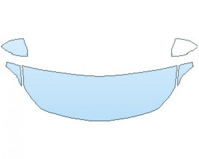 PAINT PROTECTION KIT - 2023 BUICK REGAL SPORTSBACK PREFERRED II HOOD (WRAPPED EDGES) - PRECUT PPF CLEAR BRA WRAP