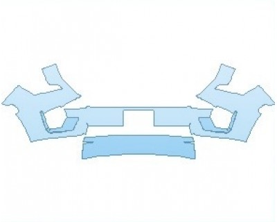 PAINT PROTECTION KIT - 2023 GMC YUKON SLT BUMPER WITH LICENSE PLATE - PRECUT PPF CLEAR BRA WRAP