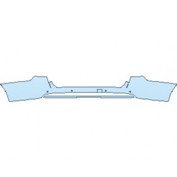 PAINT PROTECTION KIT - 2023 GMC YUKON SLT REAR BUMPER WITH SENSORS - PRECUT PPF CLEAR BRA WRAP