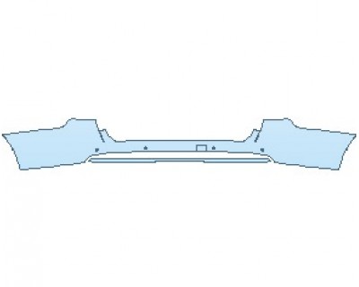 PAINT PROTECTION KIT - 2023 GMC YUKON SLT REAR BUMPER WITH SENSORS - PRECUT PPF CLEAR BRA WRAP