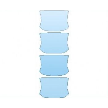PAINT PROTECTION KIT - 2023 GMC YUKON SLT DOOR CUPS IN CUP DESIGN - PRECUT PPF CLEAR BRA WRAP