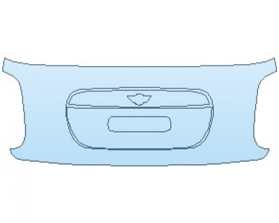 PAINT PROTECTION KIT - 2022 MINI HARDTOP COOPER S 2 DOOR REAR HATCH NO EMBLEM CUTOUTS - PRECUT PPF CLEAR BRA WRAP