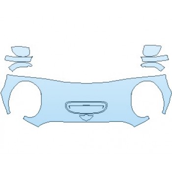 PAINT PROTECTION KIT - 2022 MINI HARDTOP COOPER S 2 DOOR HOOD (WRAPPED EDGES) - PRECUT PPF CLEAR BRA WRAP