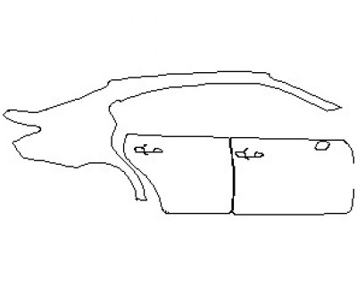 2021 LEXUS GS 350 REAR QUARTER PANEL AND DOORS RIGHT SIDE