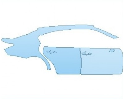 PAINT PROTECTION KIT - 2023 LEXUS GS 200T REAR QUARTER PANEL & DOORS RIGHT SIDE - PRECUT PPF CLEAR BRA WRAP