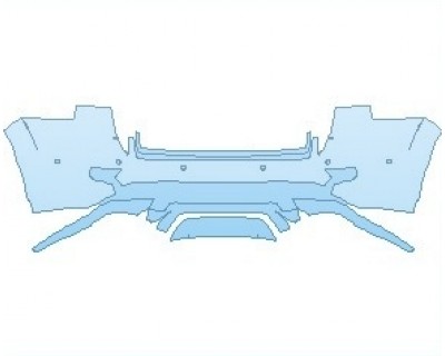 PAINT PROTECTION KIT - 2023 JEEP GRAND CHEROKEE TRACKHAWK REAR BUMPER WITH SENSORS - PRECUT PPF CLEAR BRA WRAP