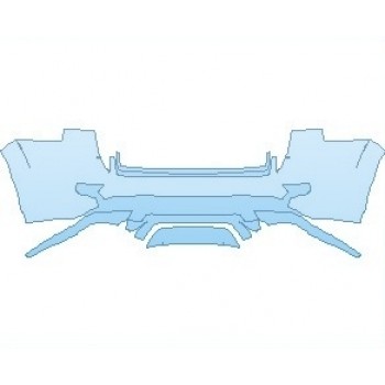 PAINT PROTECTION KIT - 2022 JEEP GRAND CHEROKEE SRT REAR BUMPER - PRECUT PPF CLEAR BRA WRAP