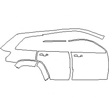 2022 JEEP GRAND CHEROKEE SRT REAR QUARTER PANEL AND DOORS RIGHT SIDE