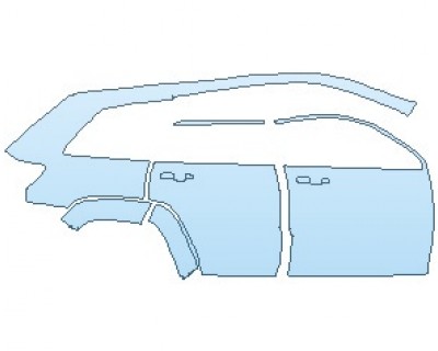 2021 JEEP GRAND CHEROKEE SRT REAR QUARTER PANEL AND DOORS RIGHT SIDE