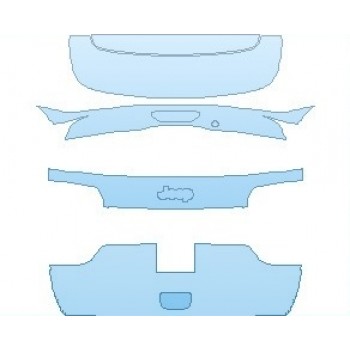 PAINT PROTECTION KIT - 2023 JEEP GRAND CHEROKEE TRACKHAWK REAR HATCH WITHOUT EMBLEM - PRECUT PPF CLEAR BRA WRAP