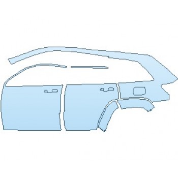 PAINT PROTECTION KIT - 2023 JEEP GRAND CHEROKEE SRT REAR QUARTER PANEL AND DOORS LEFT SIDE - PRECUT PPF CLEAR BRA WRAP