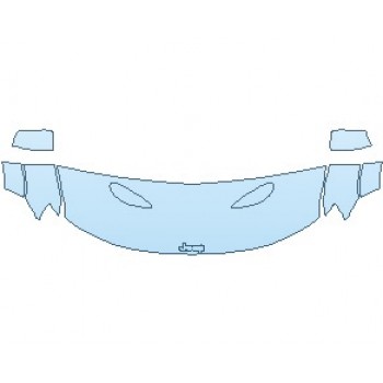 PAINT PROTECTION KIT - 2023 JEEP GRAND CHEROKEE SRT HOOD (NO WRAPPED EDGES) - PRECUT PPF CLEAR BRA WRAP