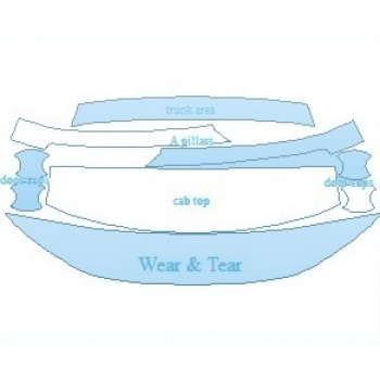 PAINT PROTECTION KIT - 2024 HONDA CIVIC LX SEDAN COMMON WEAR AREA KIT - PRECUT PPF CLEAR BRA WRAP