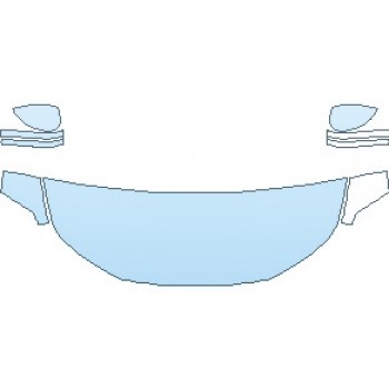 PAINT PROTECTION KIT - 2024 HONDA CIVIC SPORT SEDAN HOOD (NO WRAPPED EDGES) - PRECUT PPF CLEAR BRA WRAP