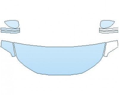 PAINT PROTECTION KIT - 2024 HONDA CIVIC EX SEDAN HOOD (NO WRAPPED EDGES) - PRECUT PPF CLEAR BRA WRAP