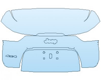 PAINT PROTECTION KIT - 2022 JEEP CHEROKEE HIGH ALTITIUDE REAR HATCH WITH 4X4 EMBLEM - PRECUT PPF CLEAR BRA WRAP