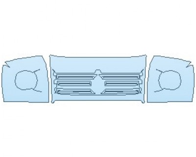 2022 MERCEDES G CLASS AMG LINE GRILLE AND HEADLIGHT SURROUND