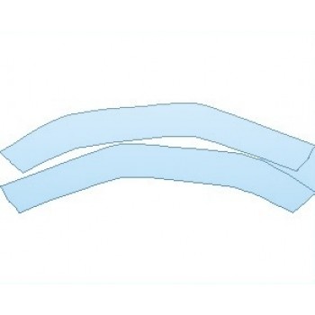 PAINT PROTECTION KIT - 2021 MERCEDES G CLASS AMG LINE FENDER FLARES REAR - PRECUT PPF CLEAR BRA WRAP