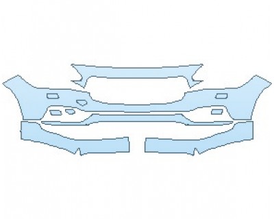 PAINT PROTECTION KIT - 2020 VOLVO S90 T6 INSCRIPTION BUMPER WITH WASHERS - INVISIBLEMASK - 3M PAINT PROTECTION
