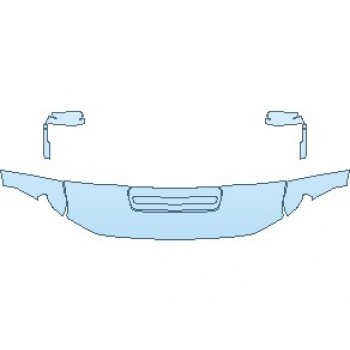 PAINT PROTECTION KIT - 2022 CHEVROLET SILVERADO HD HIGH COUNTRY HOOD (WRAPPED EDGES) - PRECUT PPF CLEAR BRA WRAP