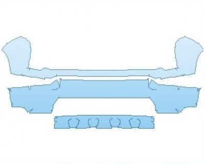PAINT PROTECTION KIT - 2022 CHEVROLET SILVERADO HD HIGH COUNTRY BUMPER - PRECUT PPF CLEAR BRA WRAP