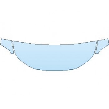 PAINT PROTECTION KIT - 2024 HONDA CIVIC SI SEDAN HOOD (NO WRAPPED EDGES) - PRECUT PPF CLEAR BRA WRAP