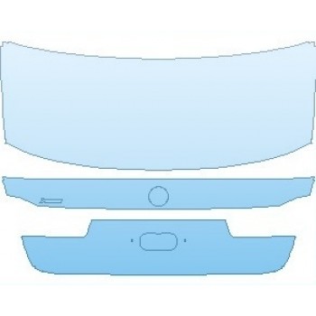 PAINT PROTECTION KIT - 2025 BMW 7 SERIES IPERFORMANCE M SPORT REAR DECK LID WITH XDRIVE EMBLEM - PRECUT PPF CLEAR BRA WRAP