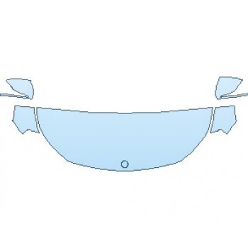 Precut PPF Kit – Clear Bra Paint Protection Film PAINT PROTECTION KIT - 2021 MERCEDES GLB AMG GLB 35 HOOD (WRAPPED EDGES) - PRECUT PPF CLEAR BRA WRAP