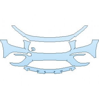 PAINT PROTECTION KIT - 2021 MERCEDES GLB AMG GLB 35 BUMPER - PRECUT PPF CLEAR BRA WRAP