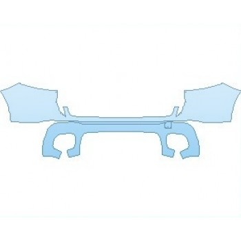 PAINT PROTECTION KIT - 2023 MERCEDES GLB AMG GLB 35 REAR BUMPER - PRECUT PPF CLEAR BRA WRAP