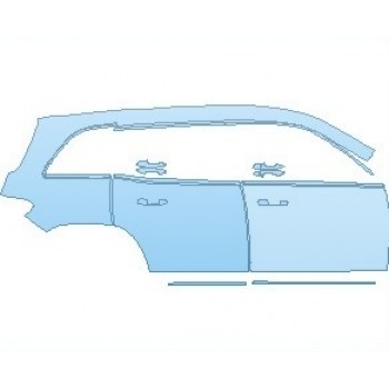 PAINT PROTECTION KIT - 2021 MERCEDES GLB AMG GLB 35 REAR QUARTER AND DOORS WITH TRIM RIGHT - PRECUT PPF CLEAR BRA WRAP