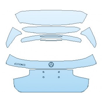 PAINT PROTECTION KIT - 2021 MERCEDES GLB AMG GLB 35 REAR HATCH WITH AMG EMBLEM - PRECUT PPF CLEAR BRA WRAP