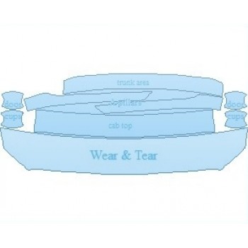 PAINT PROTECTION KIT - 2021 BMW 2 SERIES BASE CONVERTIBLE COMMON WEAR AREA KIT - PRECUT PPF CLEAR BRA WRAP