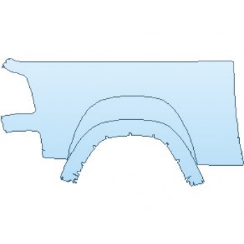 PAINT PROTECTION KIT - 2024 RAM 1500 LARAMIE WITH SPORT APPEARANCE PKG. BED SIDE 6FT 4IN RIGHT - PRECUT PPF CLEAR BRA WRAP