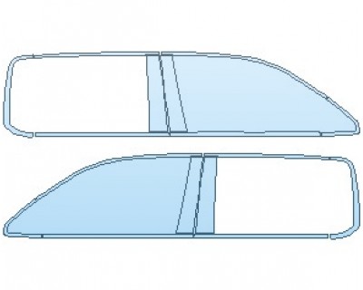 PAINT PROTECTION KIT - 2024 RAM 1500 LARAMIE WITH SPORT APPEARANCE PKG. WINDOW TRIM AND B PILLARS - PRECUT PPF CLEAR BRA WRAP
