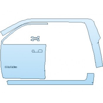 PAINT PROTECTION KIT - 2024 RAM 1500 LARAMIE WITH SPORT APPEARANCE PKG. CAB DOOR SURROUND AND FRONT DOOR LEFT - PRECUT PPF CLEAR BRA WRAP