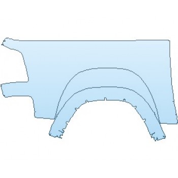 PAINT PROTECTION KIT - 2024 RAM 1500 LARAMIE WITH SPORT APPEARANCE PKG. BED SIDE 5FT 7IN RIGHT - PRECUT PPF CLEAR BRA WRAP