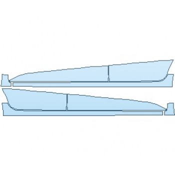 PAINT PROTECTION KIT - 2023 CHEVROLET SONIC LT HATCHBACK ROCKER PANELS - PRECUT PPF CLEAR BRA WRAP