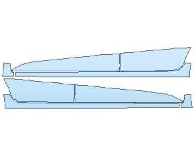 PAINT PROTECTION KIT - 2021 CHEVROLET SONIC LS SEDAN ROCKER PANELS - PRECUT PPF CLEAR BRA WRAP