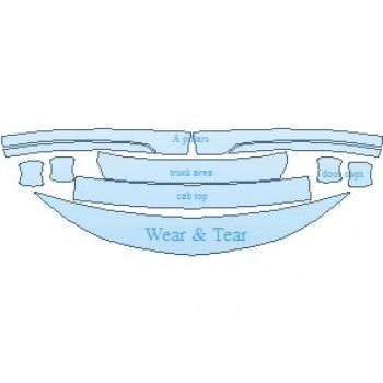 PAINT PROTECTION KIT - 2021 CHEVROLET SONIC LS SEDAN COMMON WEAR AREA KIT - PRECUT PPF CLEAR BRA WRAP