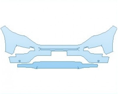 2021 FORD EXPLORER ST BUMPER WITH LICENSE PLATE AND SENSORS