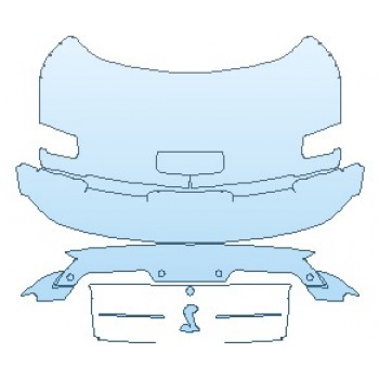 PAINT PROTECTION KIT - 2023 FORD MUSTANG SHELBY GT500 REAR DECK LID - PRECUT PPF CLEAR BRA WRAP