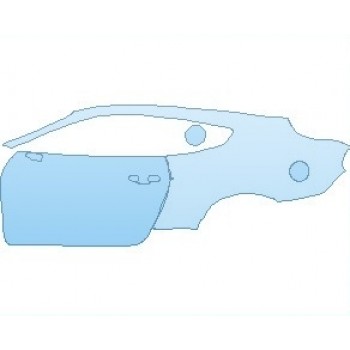 PAINT PROTECTION KIT - 2023 FORD MUSTANG SHELBY GT500 REAR QUARTER PANEL & DOOR LEFT - PRECUT PPF CLEAR BRA WRAP