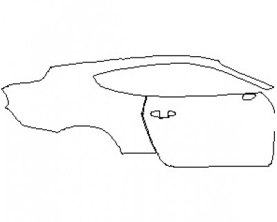 2023 FORD MUSTANG SHELBY GT500 REAR QUARTER PANEL & DOOR RIGHT