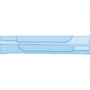 PAINT PROTECTION KIT - 2023 FORD MUSTANG SHELBY GT500 ROCKER PANELS - PRECUT PPF CLEAR BRA WRAP