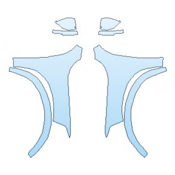 Precut PPF Kit – Clear Bra Paint Protection Film PAINT PROTECTION KIT - 2019 VOLVO XC90 R-DESIGN FULL FENDERS (WRAPPED EDGES) - PRECUT PPF CLEAR BRA WRAP