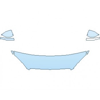 PAINT PROTECTION KIT - 2019 VOLVO XC90 R-DESIGN HOOD KIT (18 INCH) - PRECUT PPF CLEAR BRA WRAP