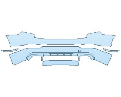 PAINT PROTECTION KIT - 2019 VOLVO XC90 R-DESIGN REAR BUMPER KIT - PRECUT PPF CLEAR BRA WRAP
